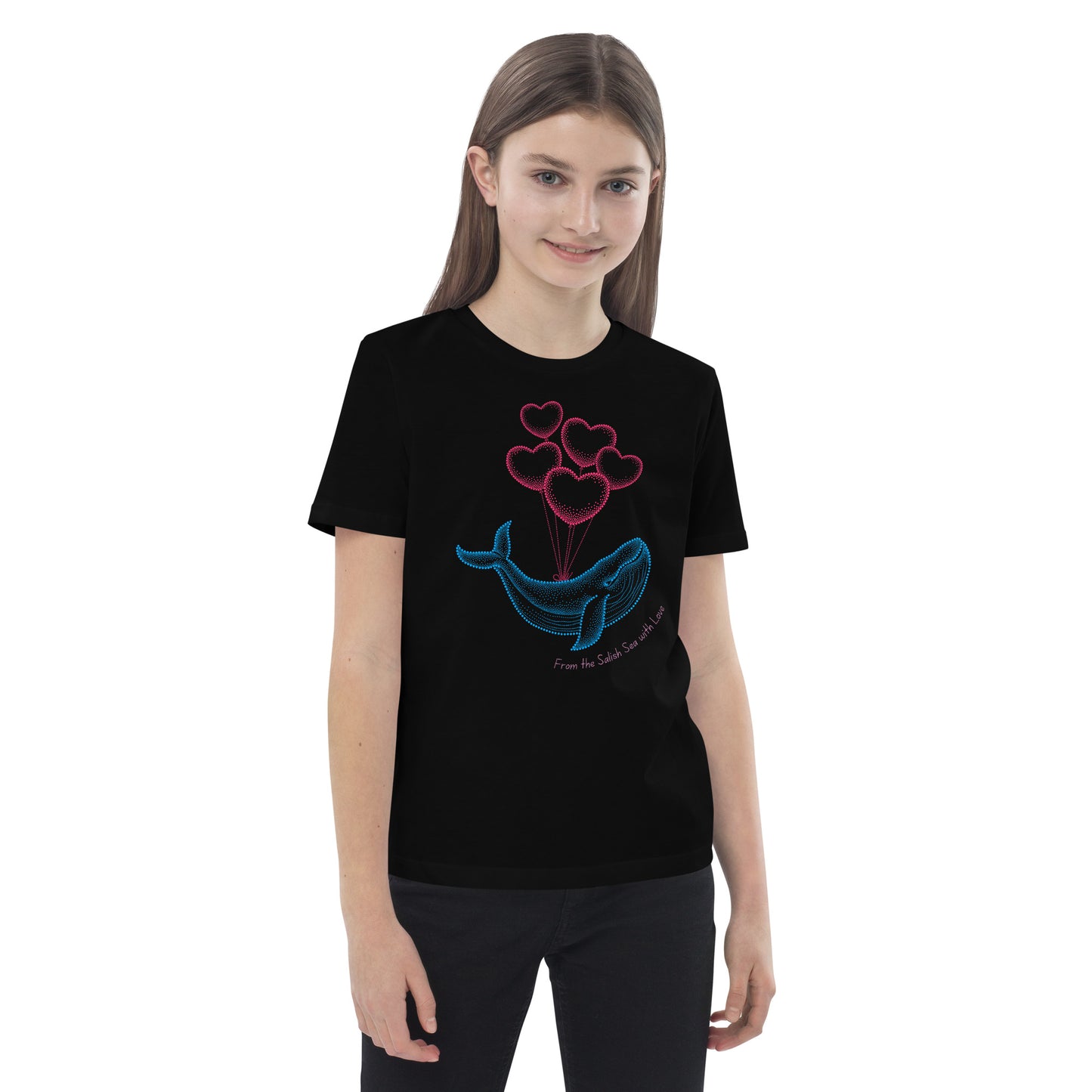 Kids - "Love Whale" - Organic cotton kids t-shirt