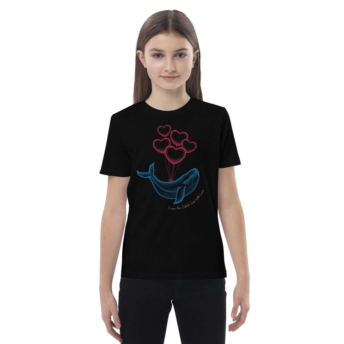 Kids - "Love Whale" - Organic cotton kids t-shirt