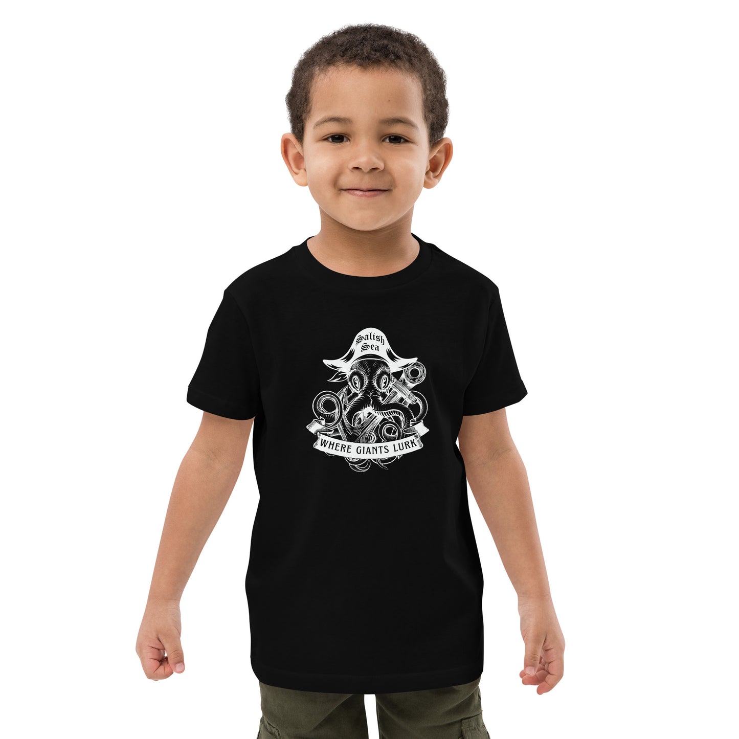 Kids - "Octo Pirate" - Organic cotton kids t-shirt