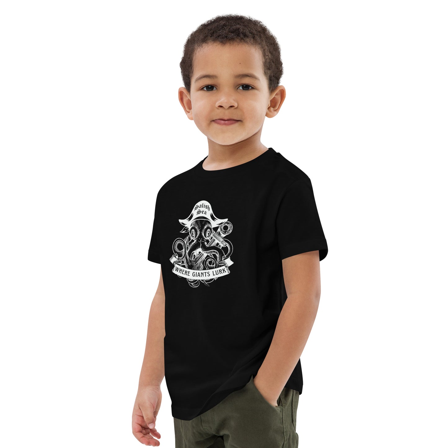 Kids - "Octo Pirate" - Organic cotton kids t-shirt