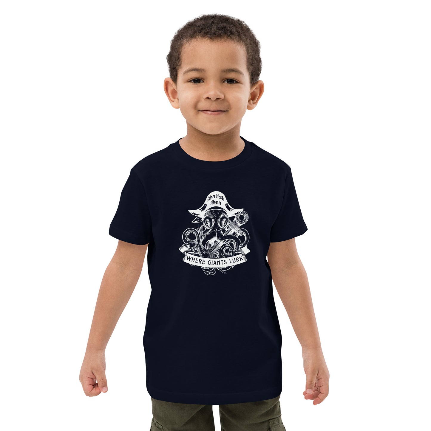 Kids - "Octo Pirate" - Organic cotton kids t-shirt