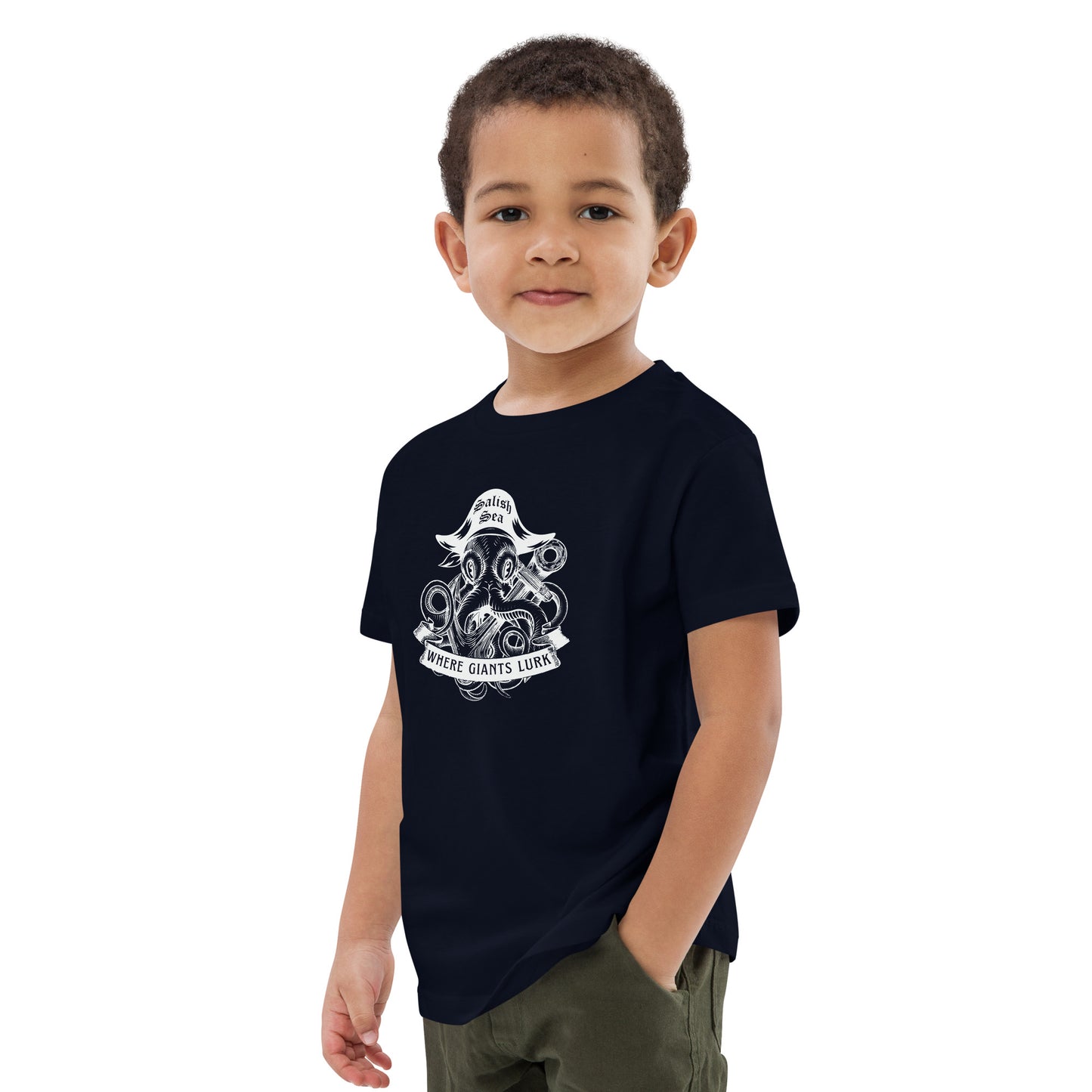 Kids - "Octo Pirate" - Organic cotton kids t-shirt