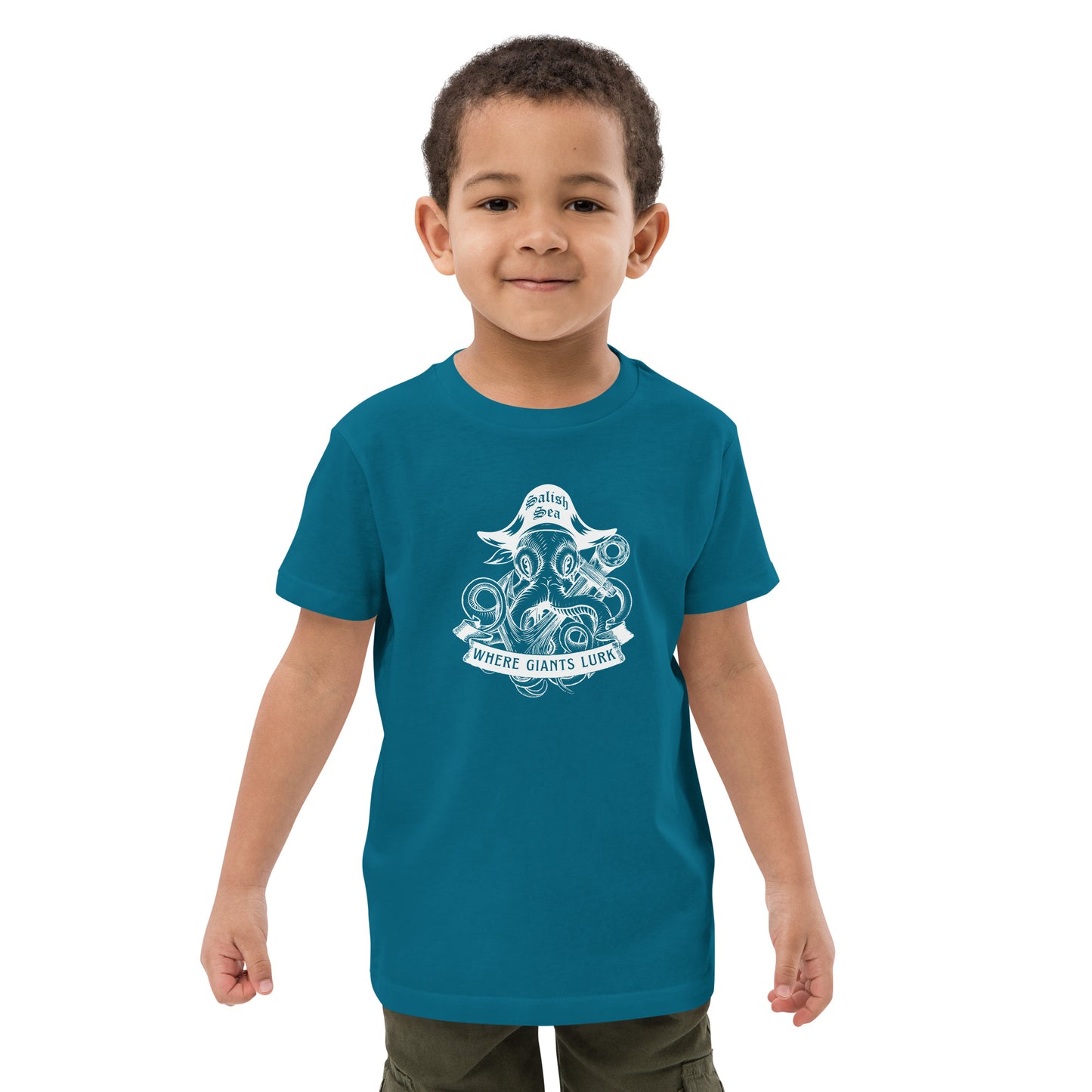 Kids - "Octo Pirate" - Organic cotton kids t-shirt