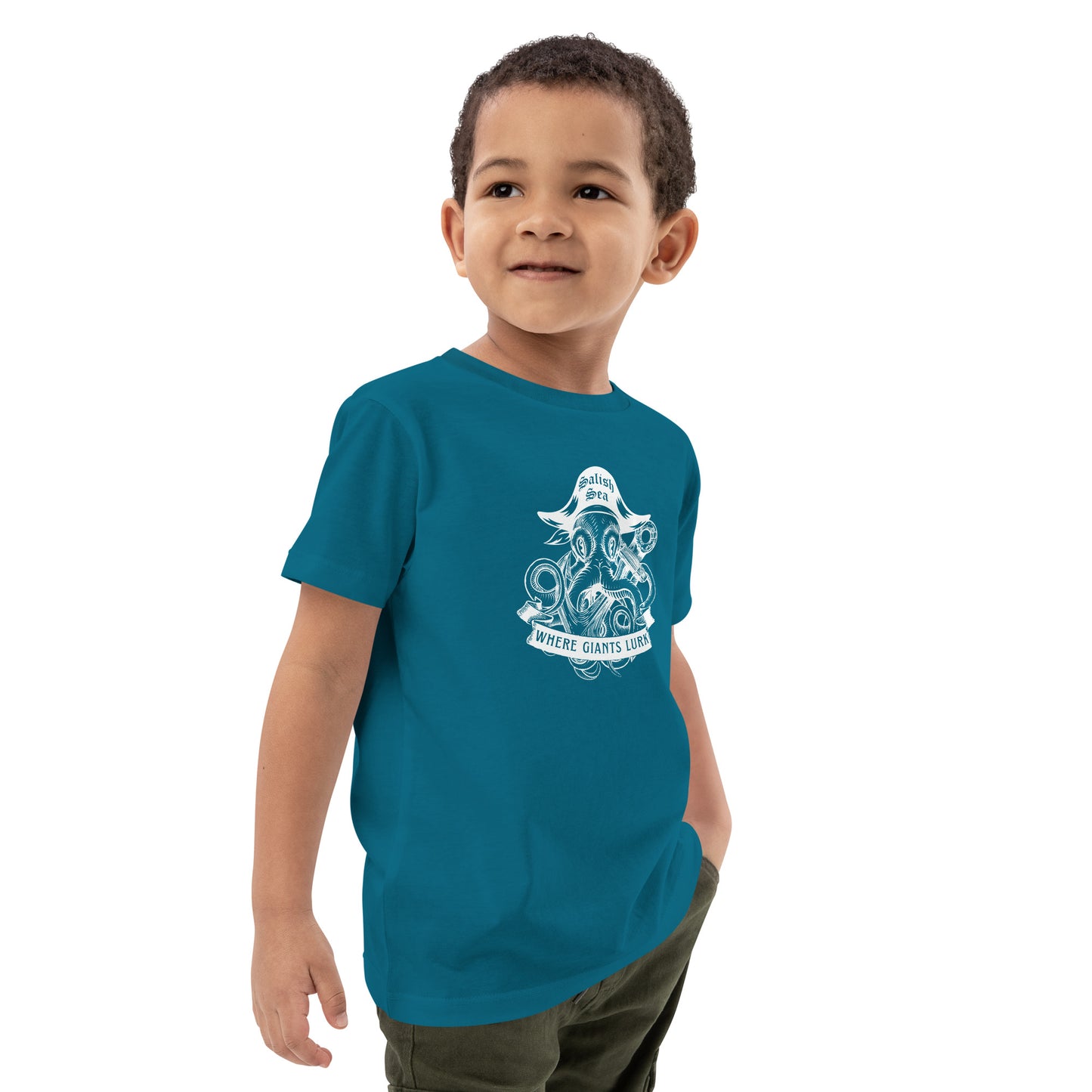 Kids - "Octo Pirate" - Organic cotton kids t-shirt