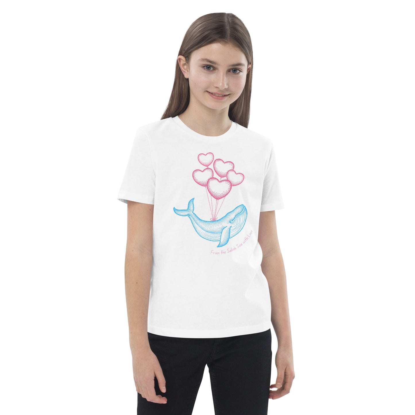 Kids - "Love Whale" - Organic cotton kids t-shirt