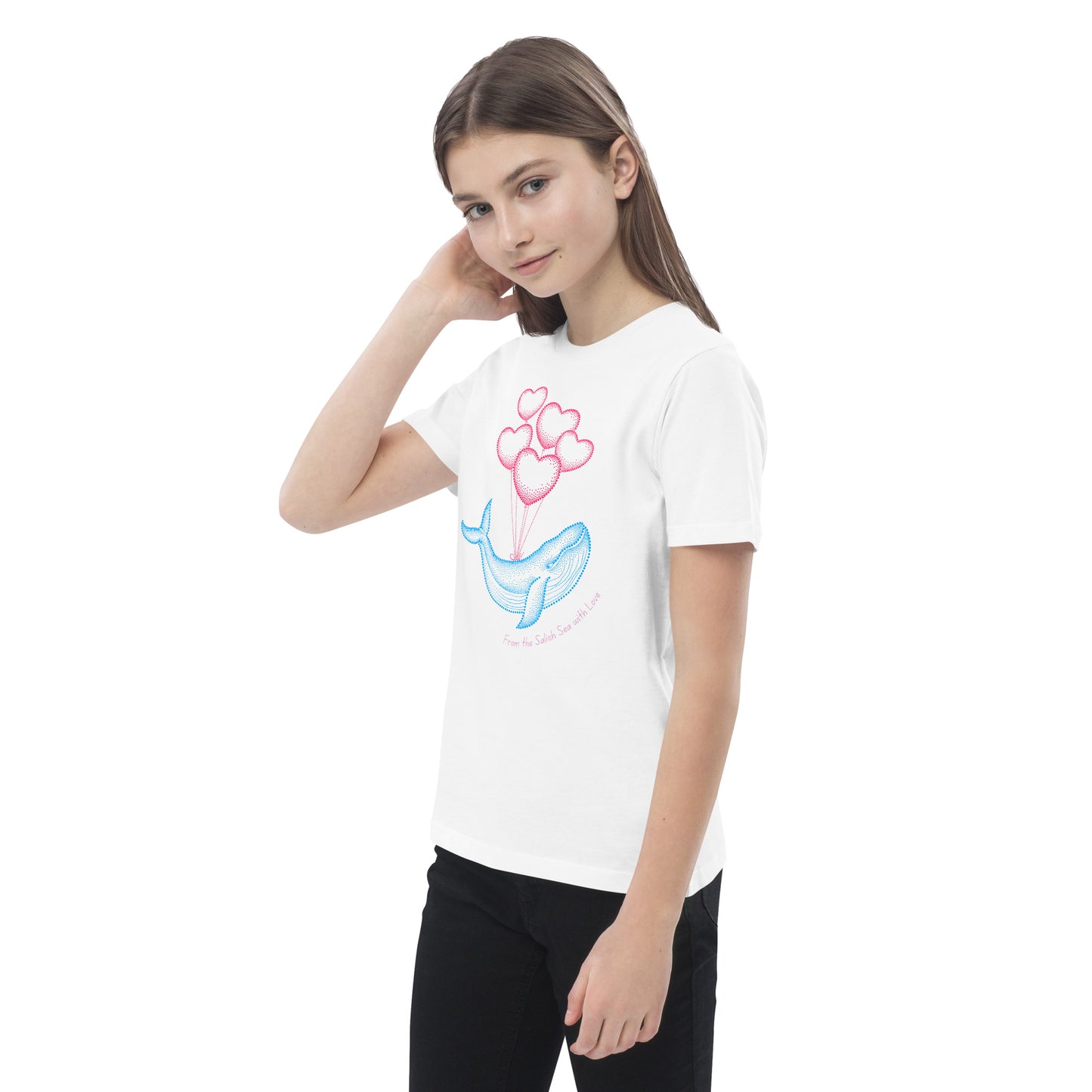 Kids - "Love Whale" - Organic cotton kids t-shirt