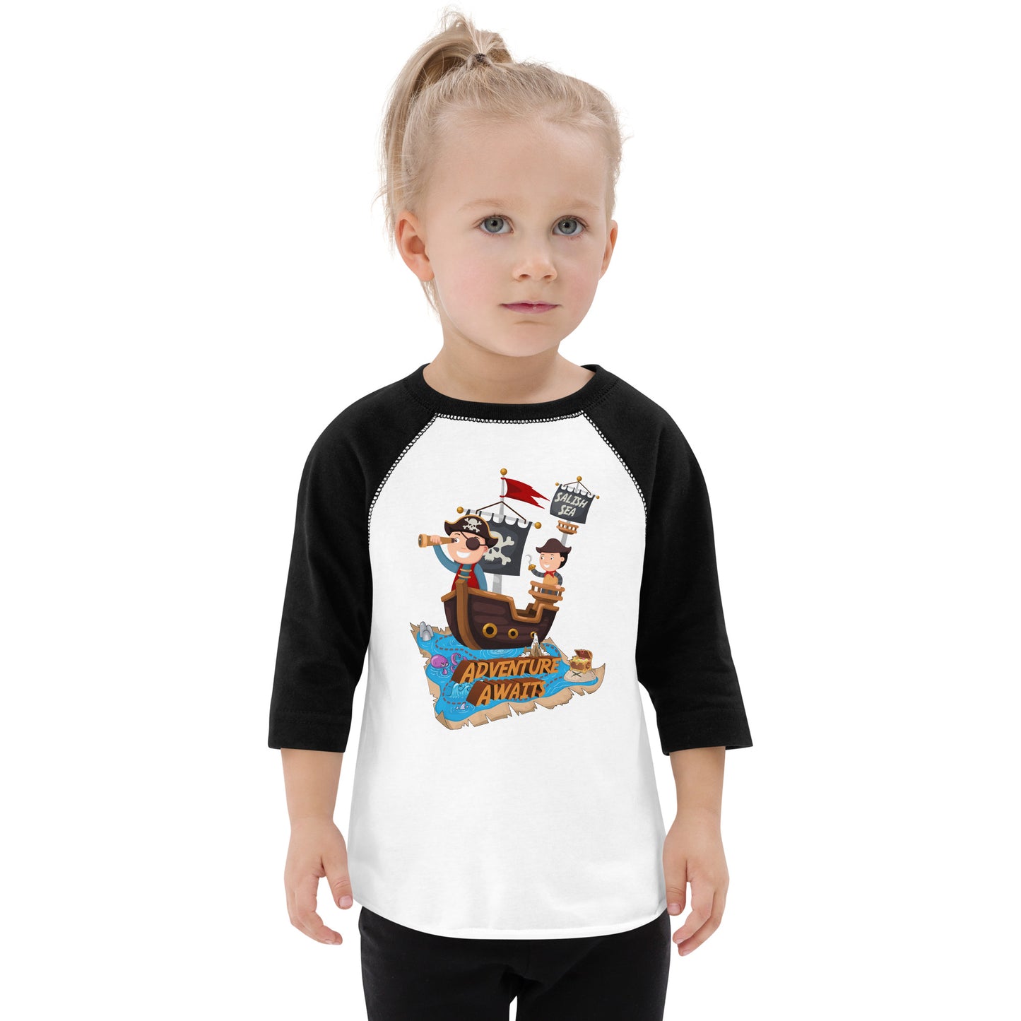 Toddler - "Adventure Awaits" - Baseball Shirt