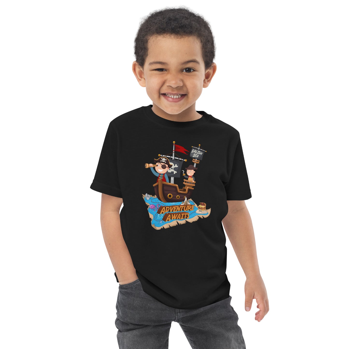 Toddler - "Adventure Awaits" - Jersey T-Shirt