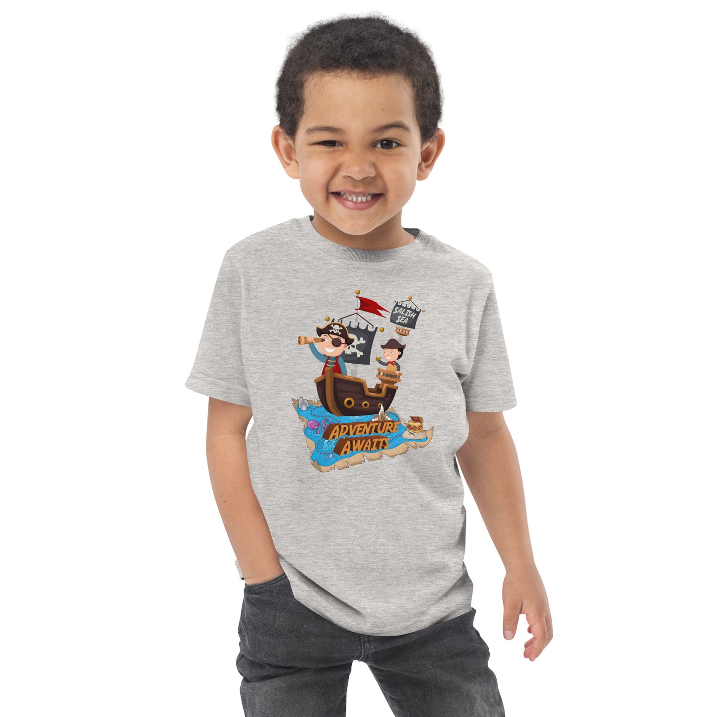 Toddler - "Adventure Awaits" - Jersey T-Shirt