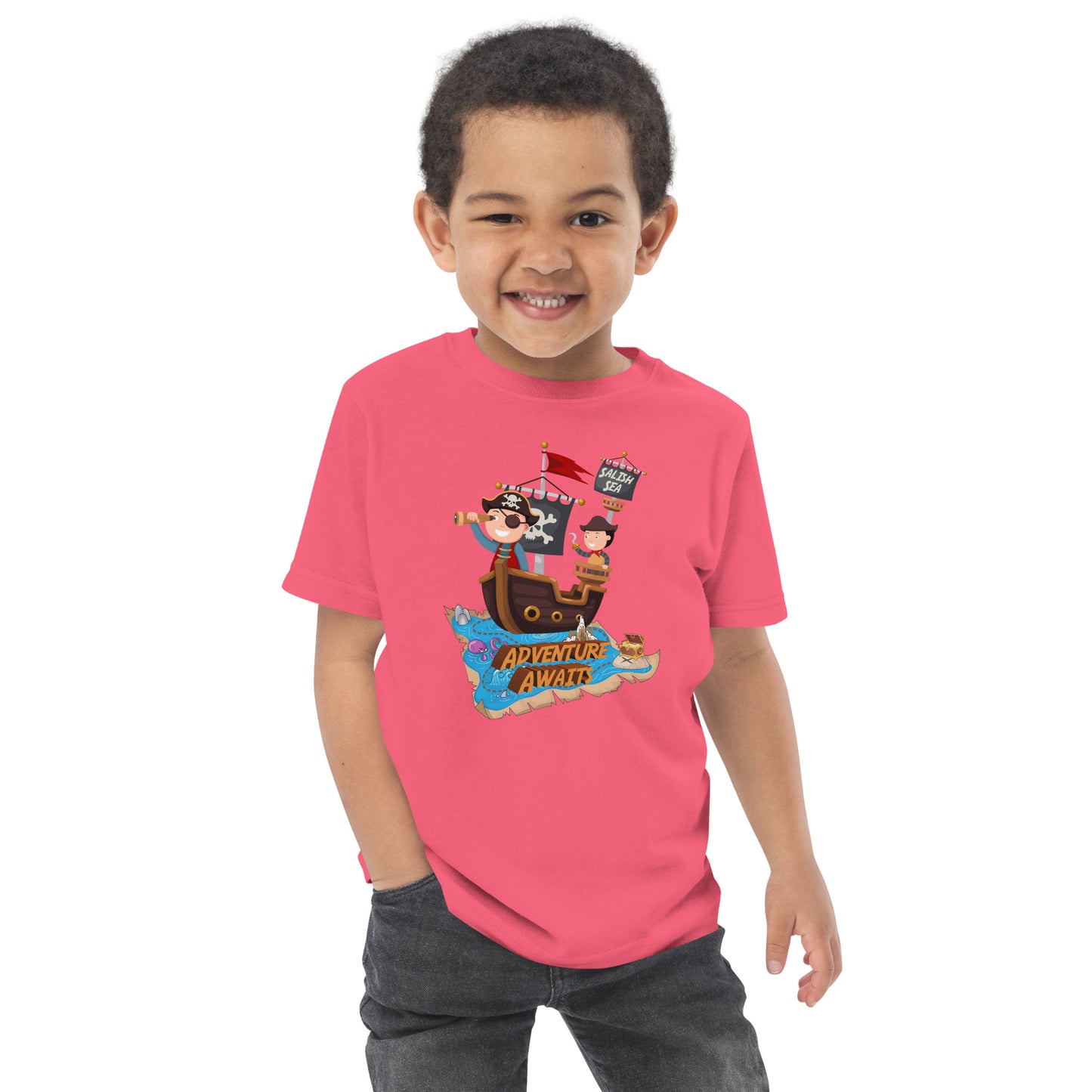Toddler - "Adventure Awaits" - Jersey T-Shirt
