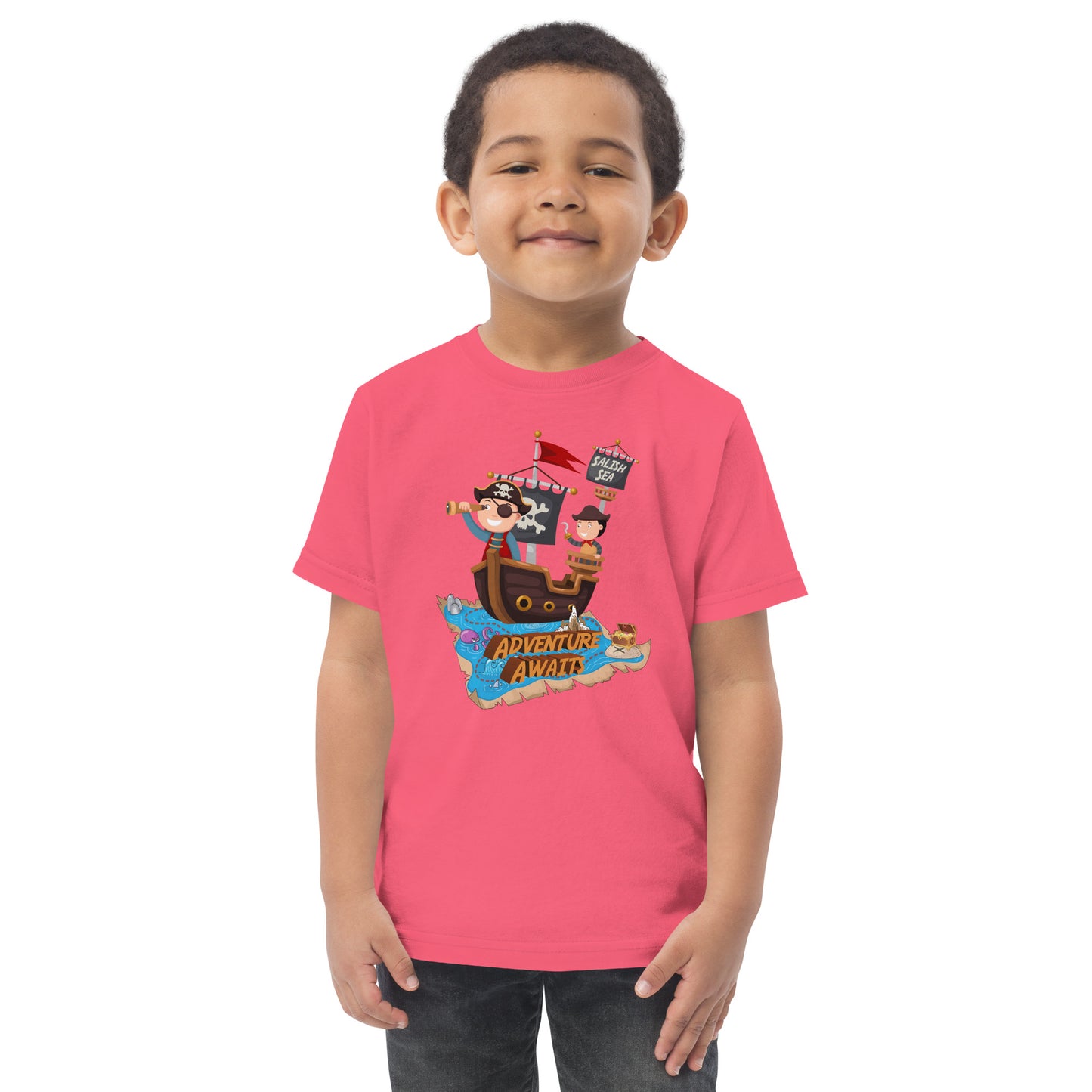 Toddler - "Adventure Awaits" - Jersey T-Shirt