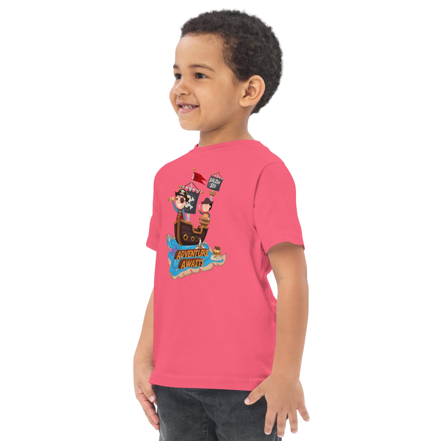 Toddler - "Adventure Awaits" - Jersey T-Shirt