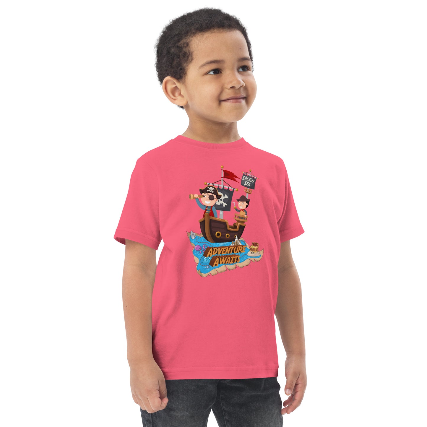 Toddler - "Adventure Awaits" - Jersey T-Shirt