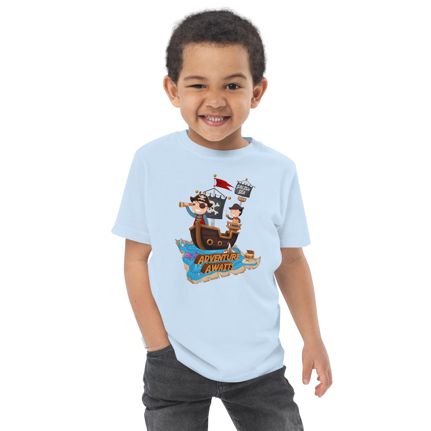 Toddler - "Adventure Awaits" - Jersey T-Shirt