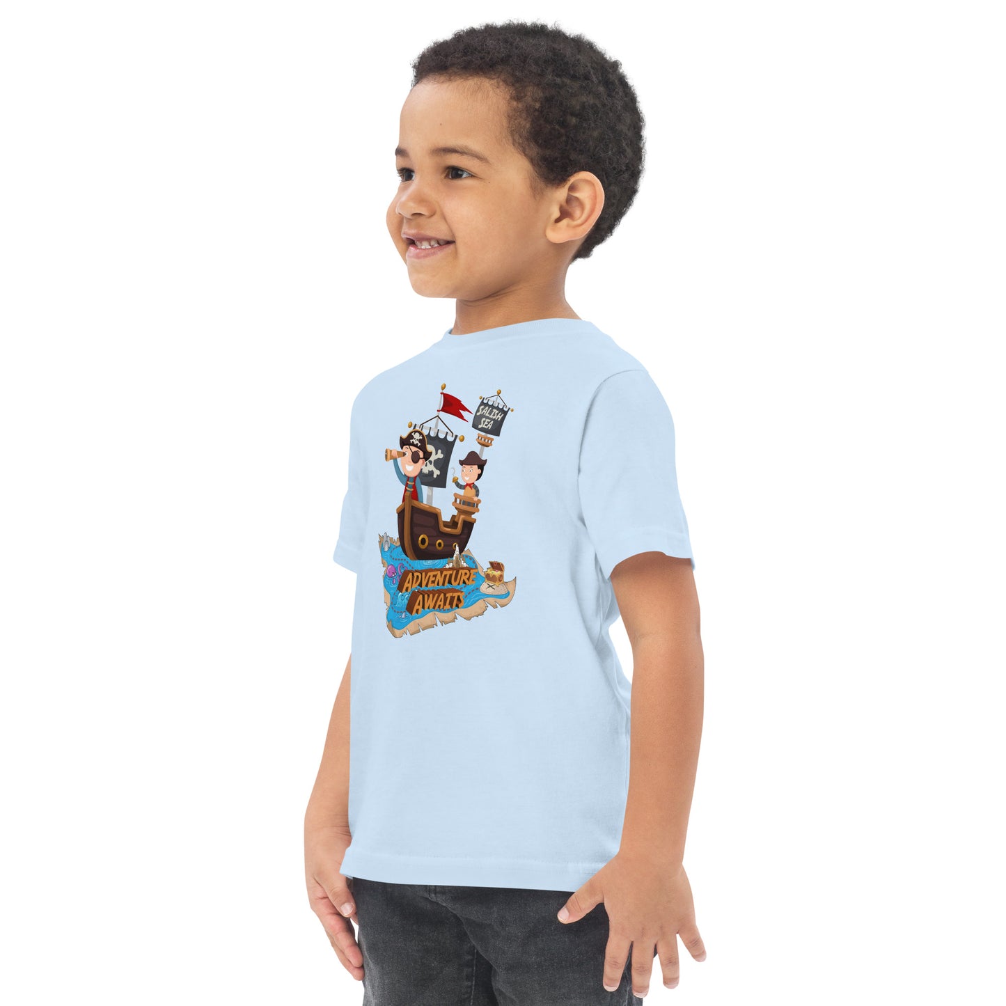 Toddler - "Adventure Awaits" - Jersey T-Shirt
