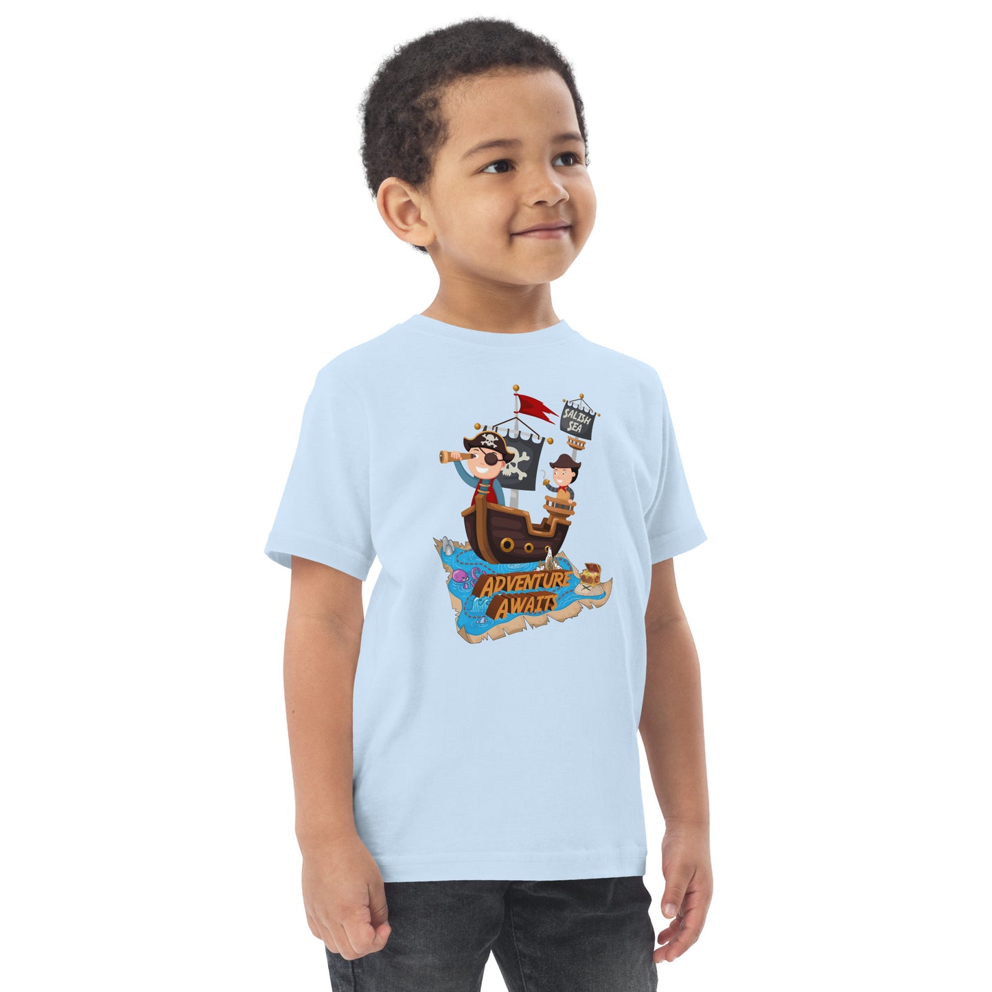 Toddler - "Adventure Awaits" - Jersey T-Shirt