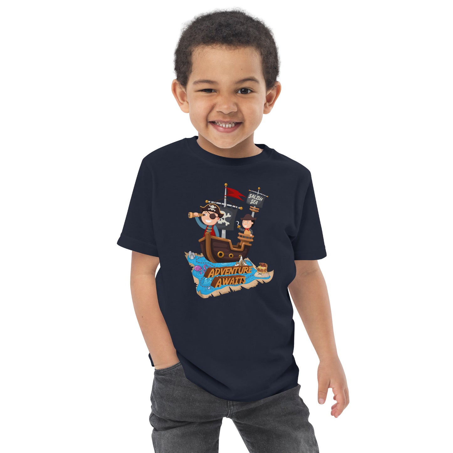 Toddler - "Adventure Awaits" - Jersey T-Shirt