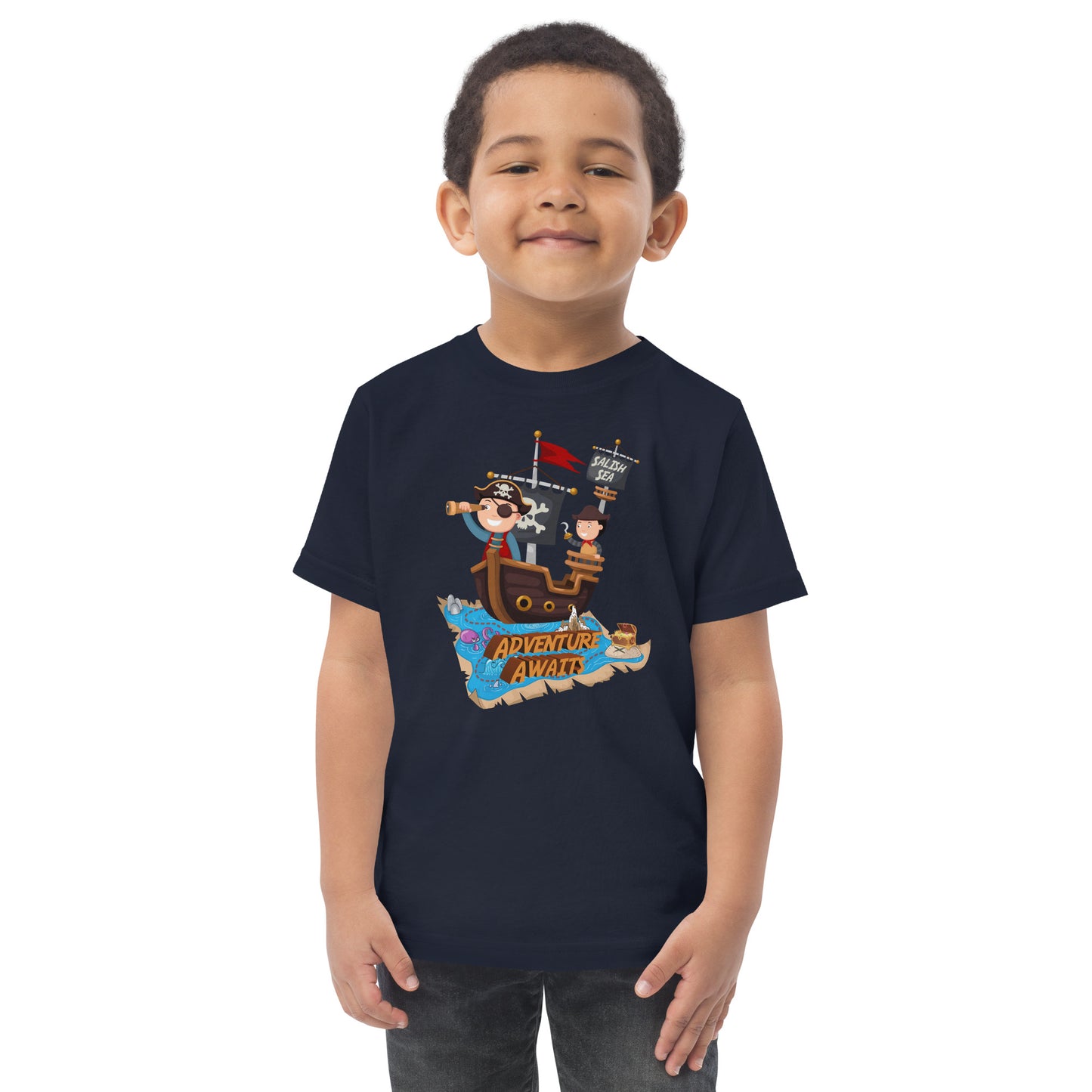 Toddler - "Adventure Awaits" - Jersey T-Shirt
