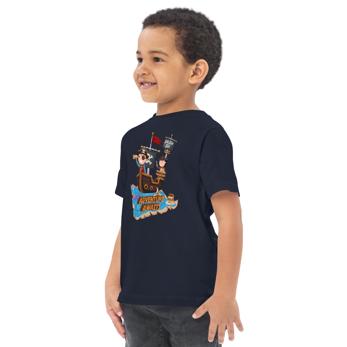 Toddler - "Adventure Awaits" - Jersey T-Shirt