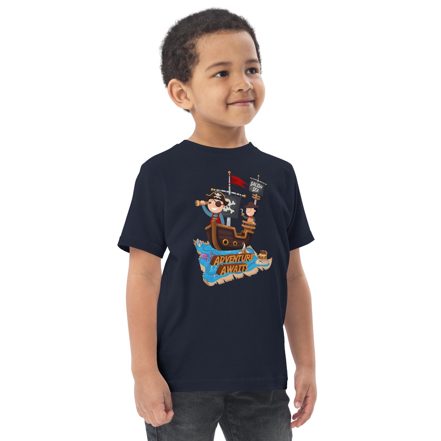 Toddler - "Adventure Awaits" - Jersey T-Shirt