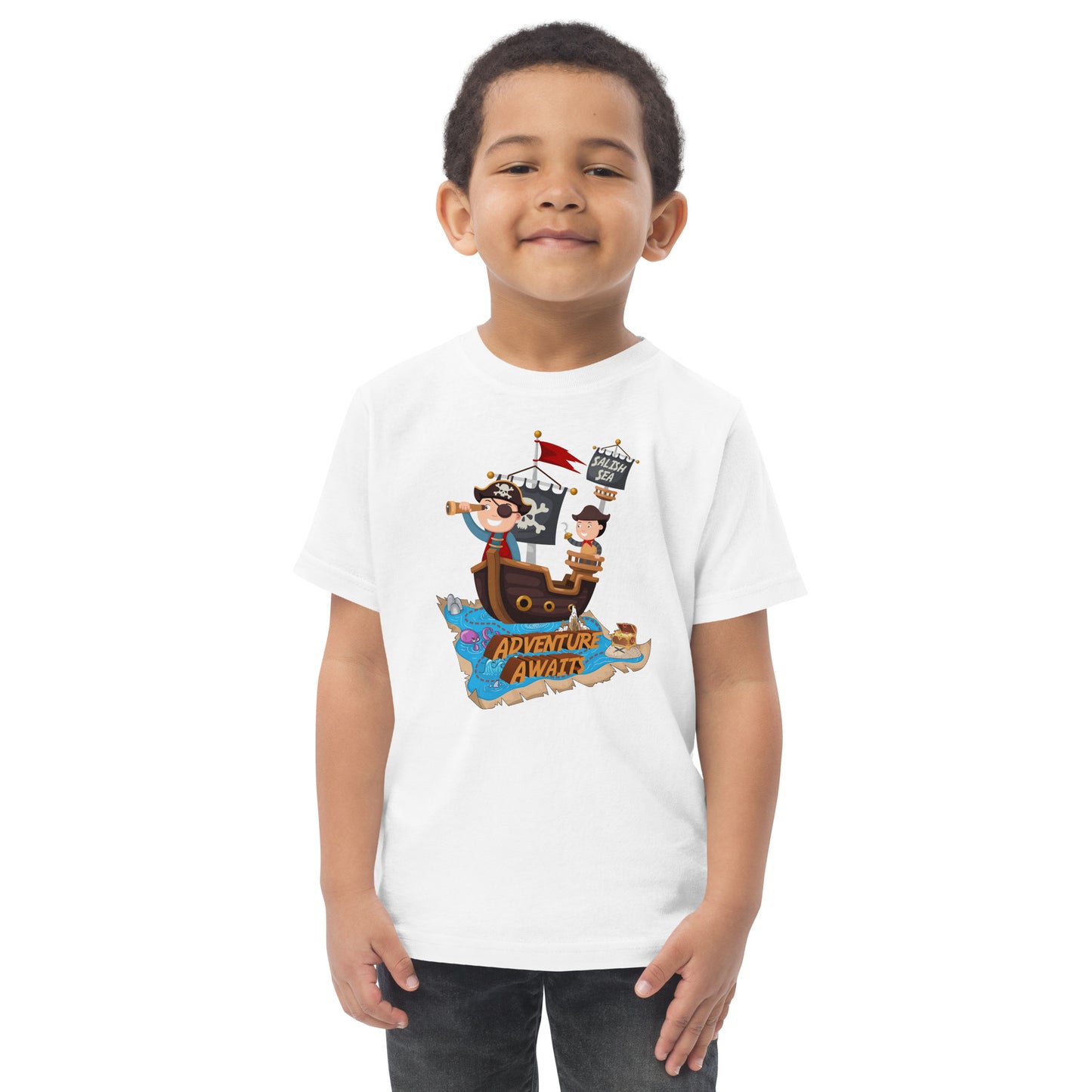 Toddler - "Adventure Awaits" - Jersey T-Shirt