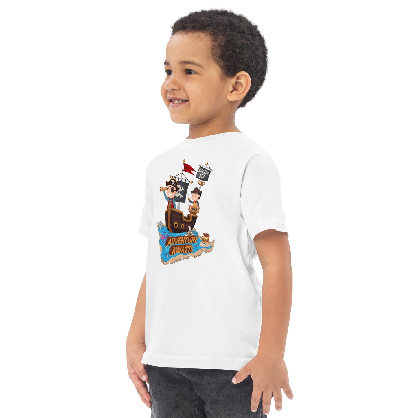 Toddler - "Adventure Awaits" - Jersey T-Shirt