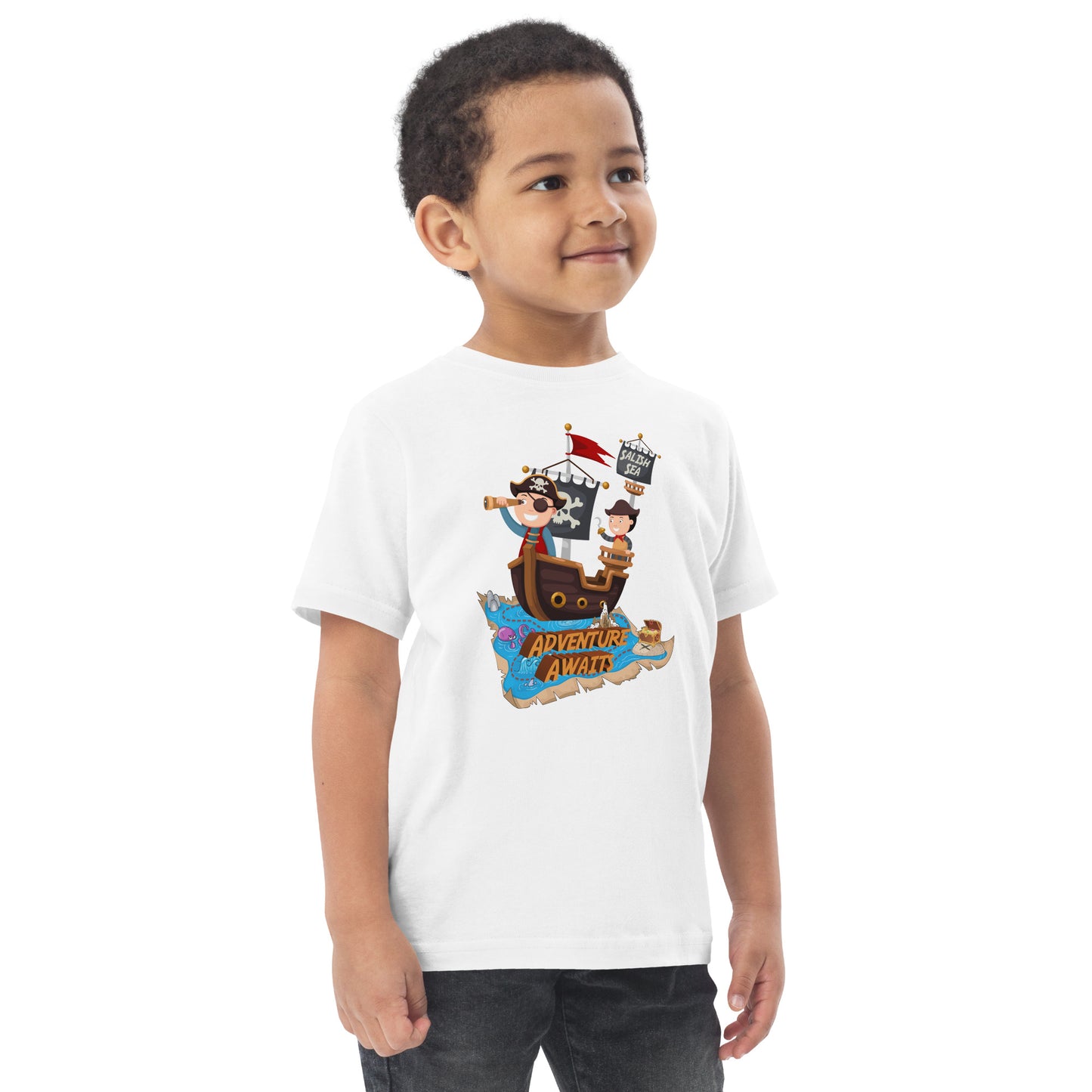 Toddler - "Adventure Awaits" - Jersey T-Shirt