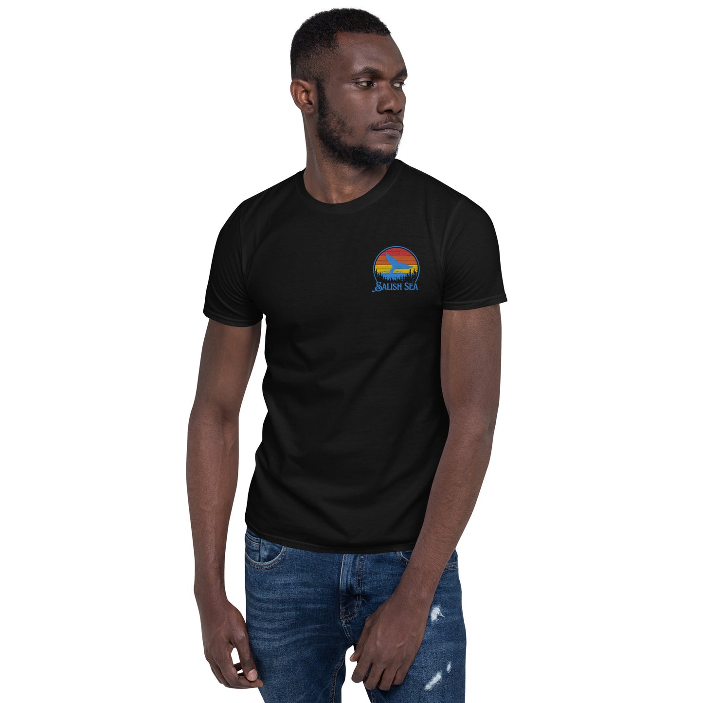 Adult - "Tale and Trees" - Embroidered Short-Sleeve Unisex T-Shirt