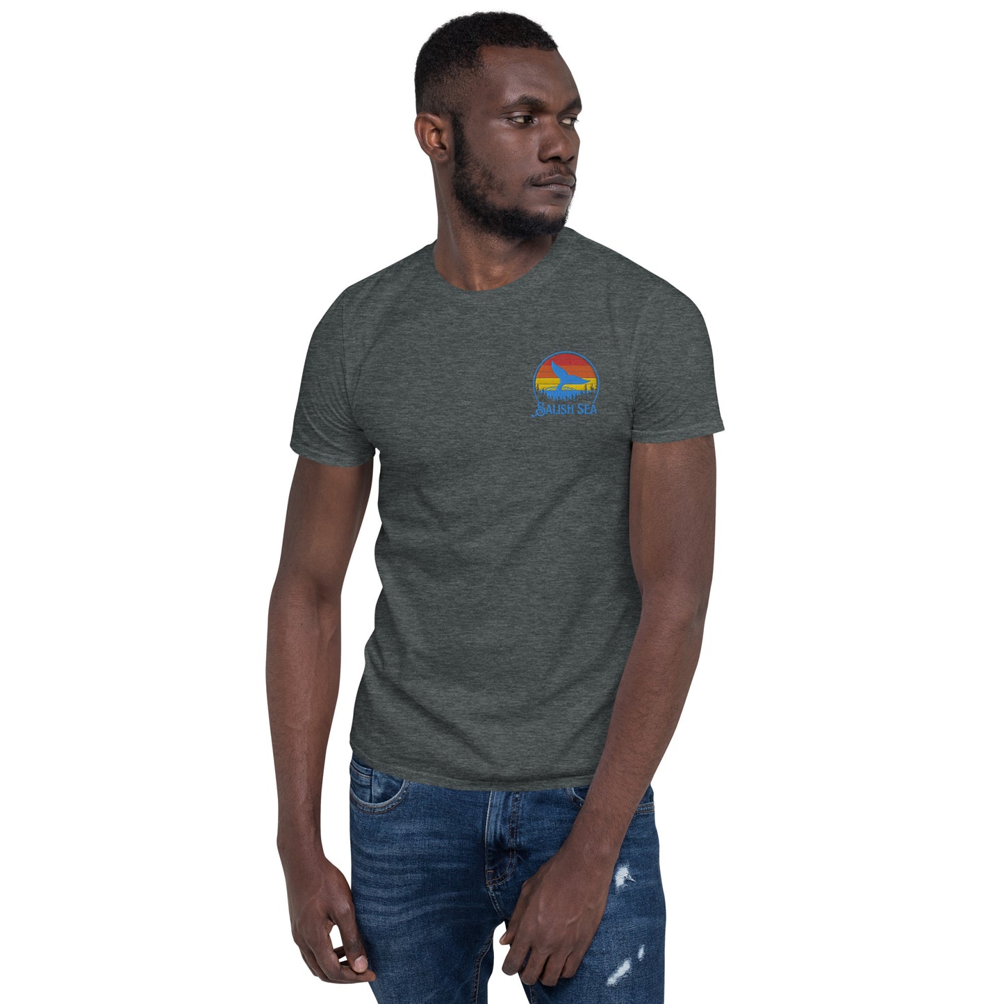 Adult - "Tale and Trees" - Embroidered Short-Sleeve Unisex T-Shirt