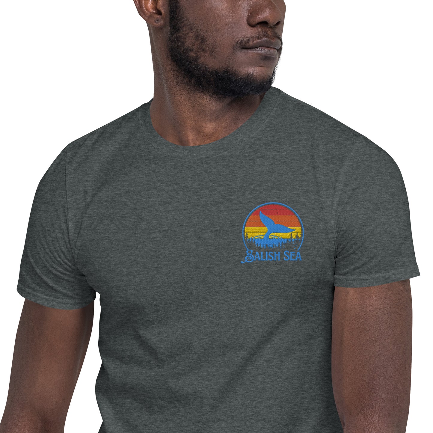 Adult - "Tale and Trees" - Embroidered Short-Sleeve Unisex T-Shirt