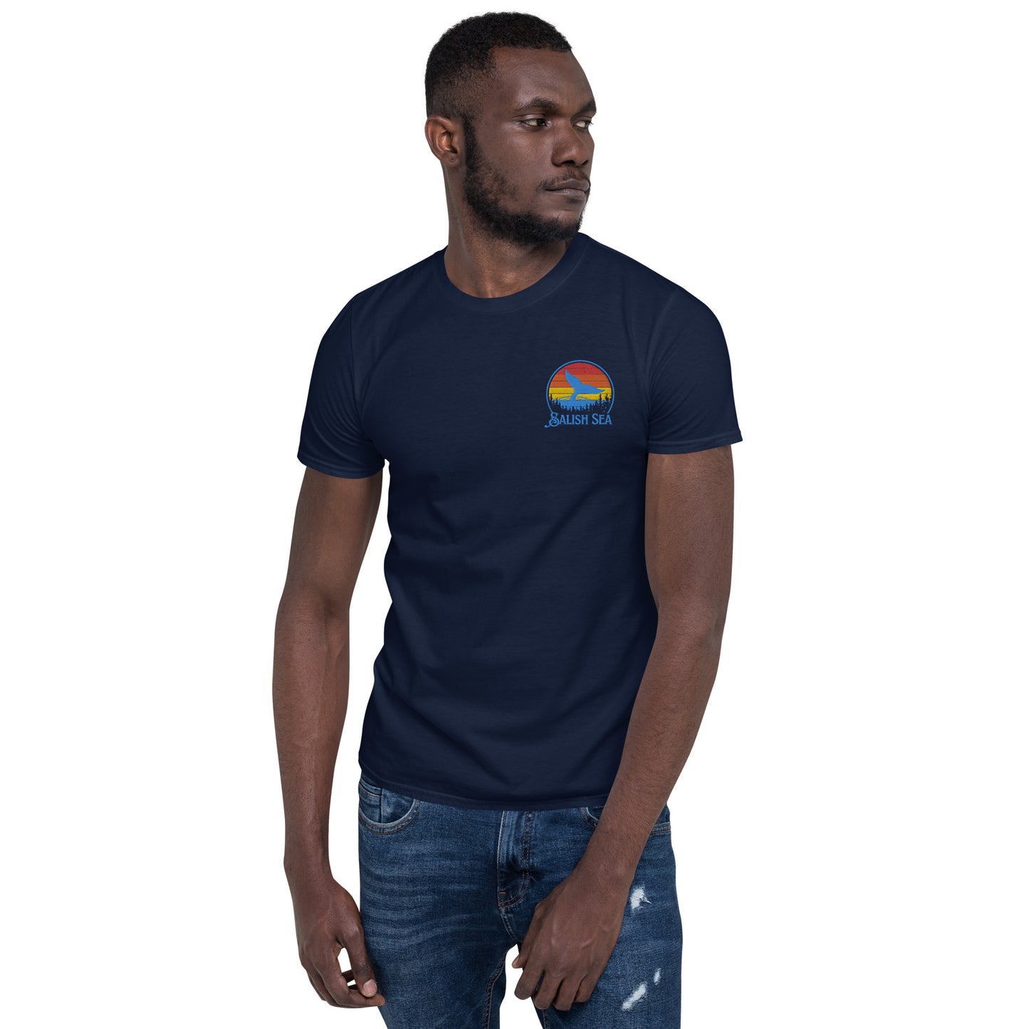 Adult - "Tale and Trees" - Embroidered Short-Sleeve Unisex T-Shirt