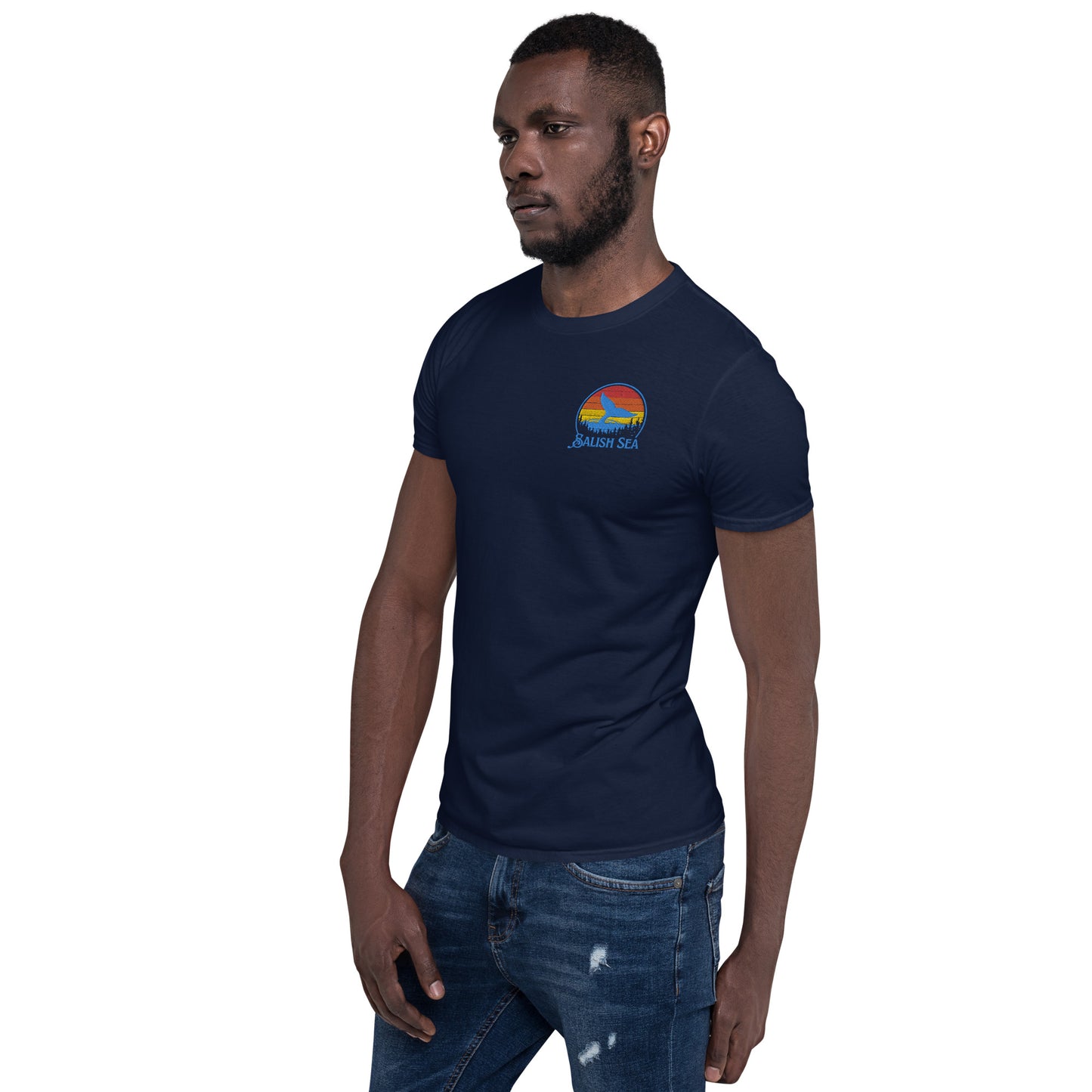 Adult - "Tale and Trees" - Embroidered Short-Sleeve Unisex T-Shirt