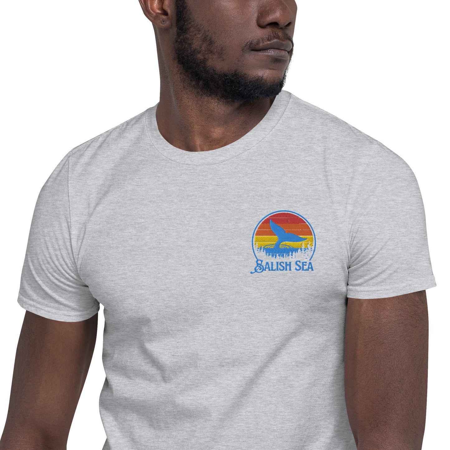 Adult - "Tale and Trees" - Embroidered Short-Sleeve Unisex T-Shirt