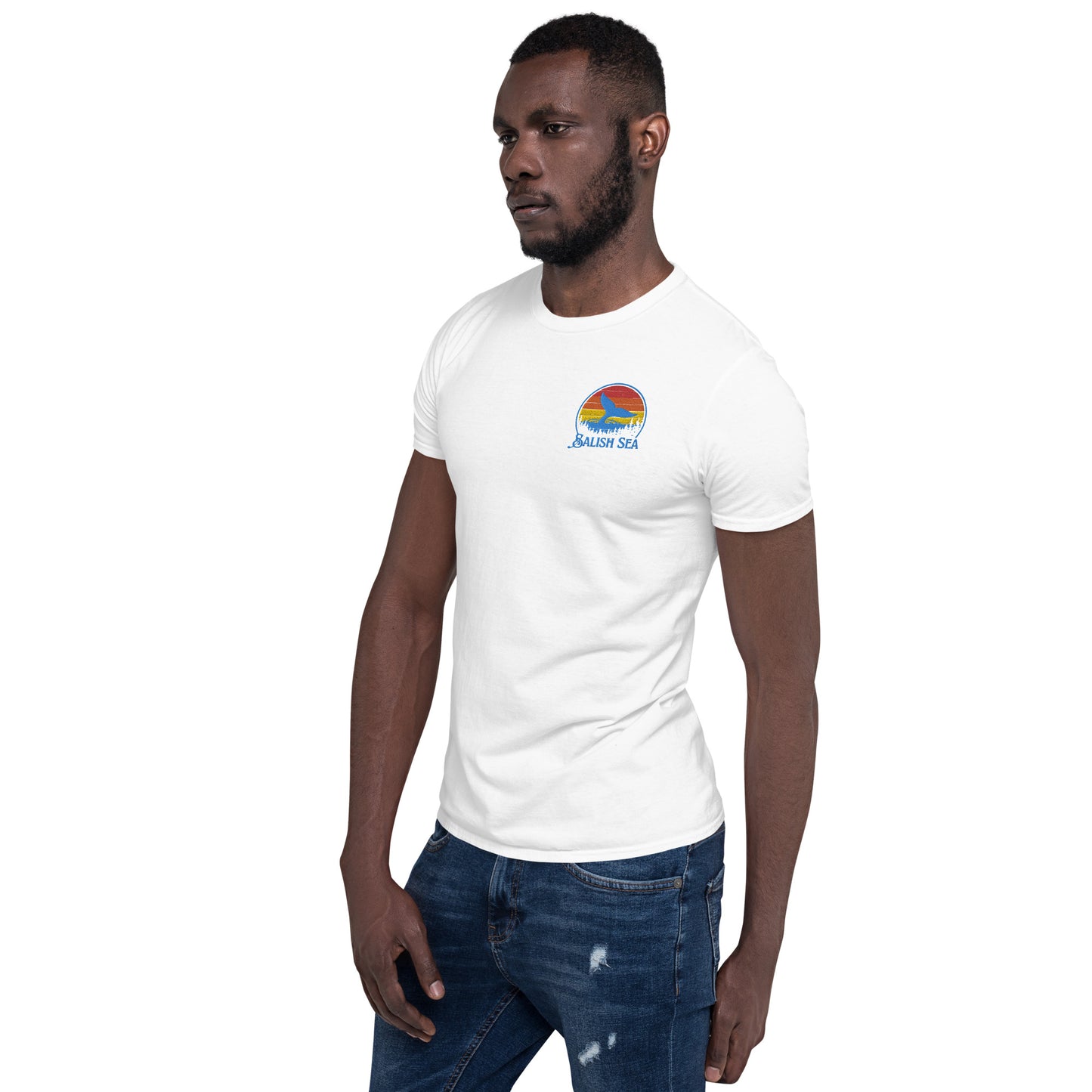 Adult - "Tale and Trees" - Embroidered Short-Sleeve Unisex T-Shirt