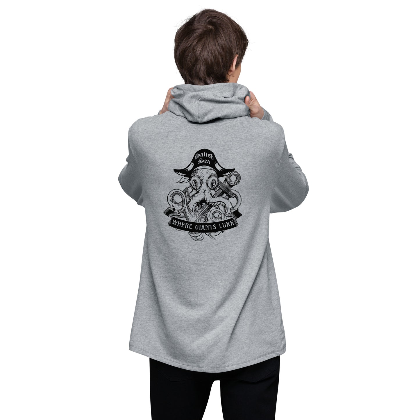 Adult - "Octo Pirate" - Unisex Lightweight Hoodie