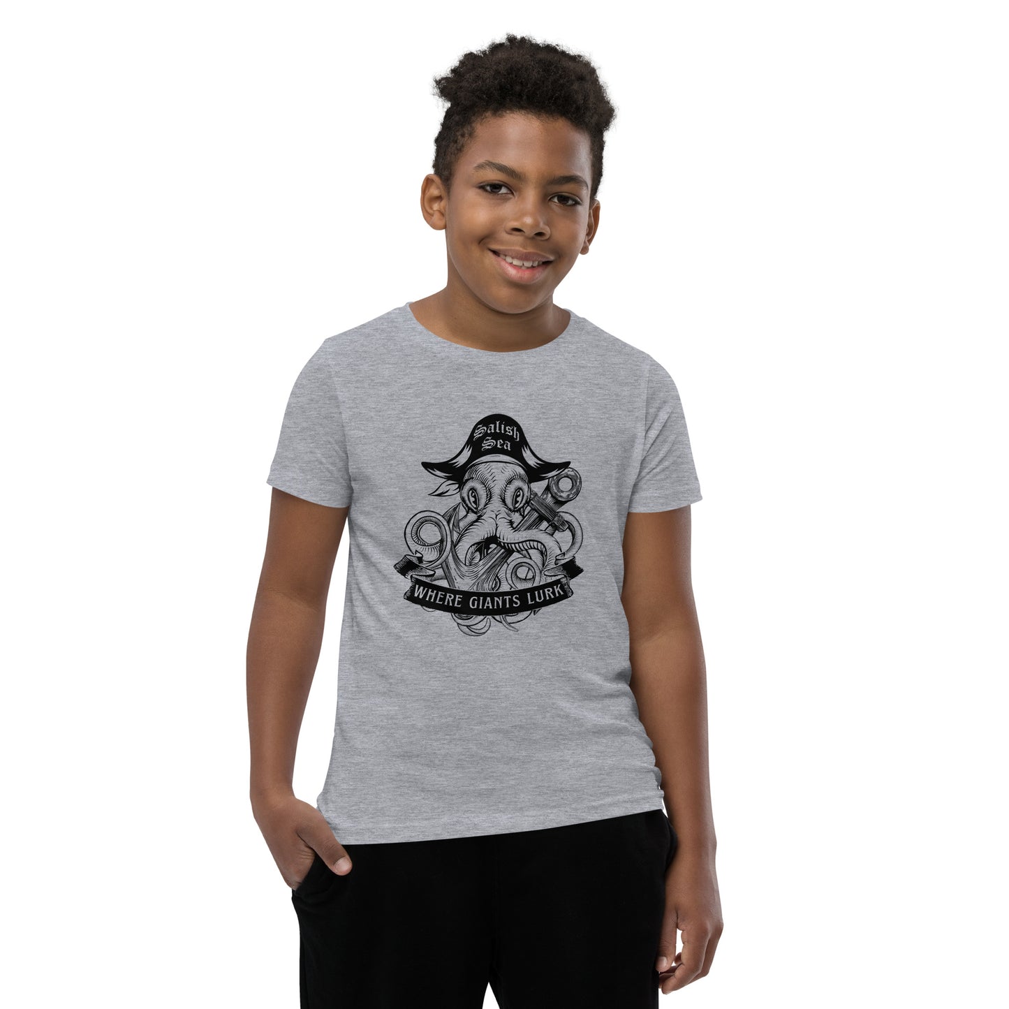 Youth / Teen - "Octo Pirate" - Short Sleeve T-Shirt