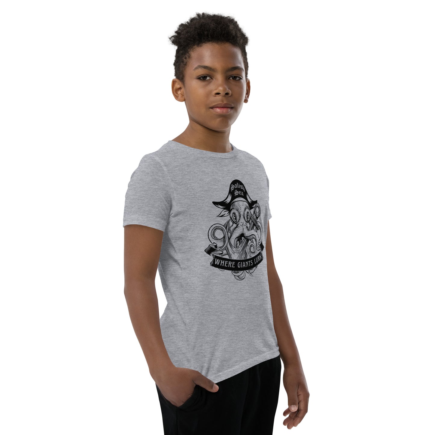 Youth / Teen - "Octo Pirate" - Short Sleeve T-Shirt