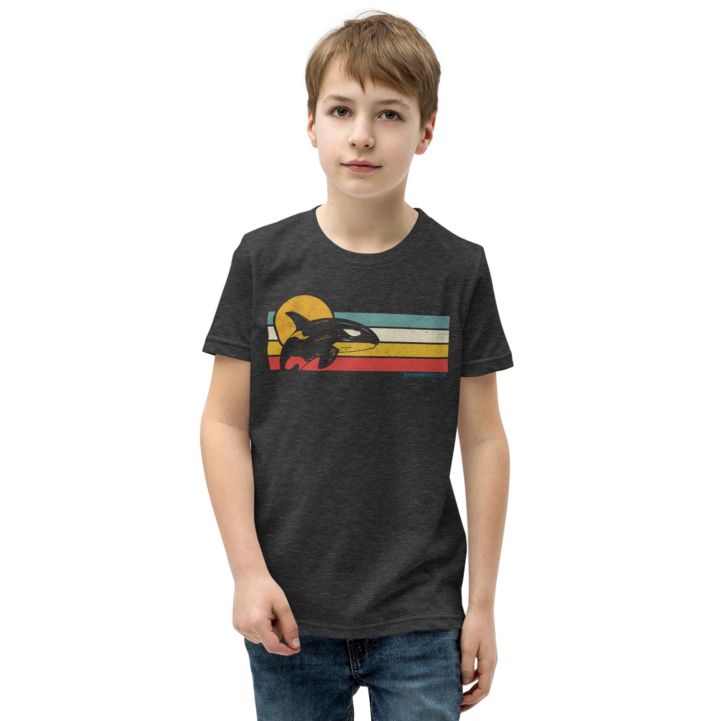 Youth / Teen - "Breaching Orca" - Short Sleeve T-Shirt