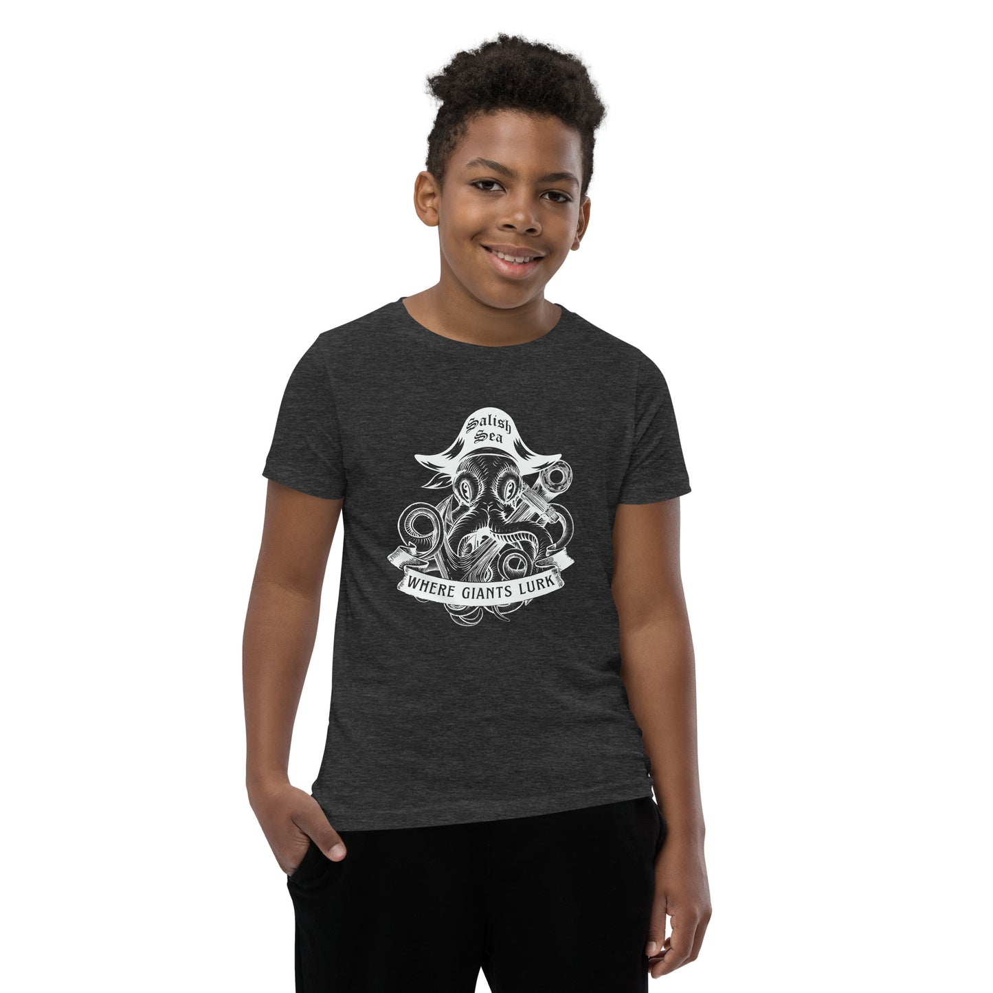 Youth / Teen - "Octo Pirate" - Short Sleeve T-Shirt