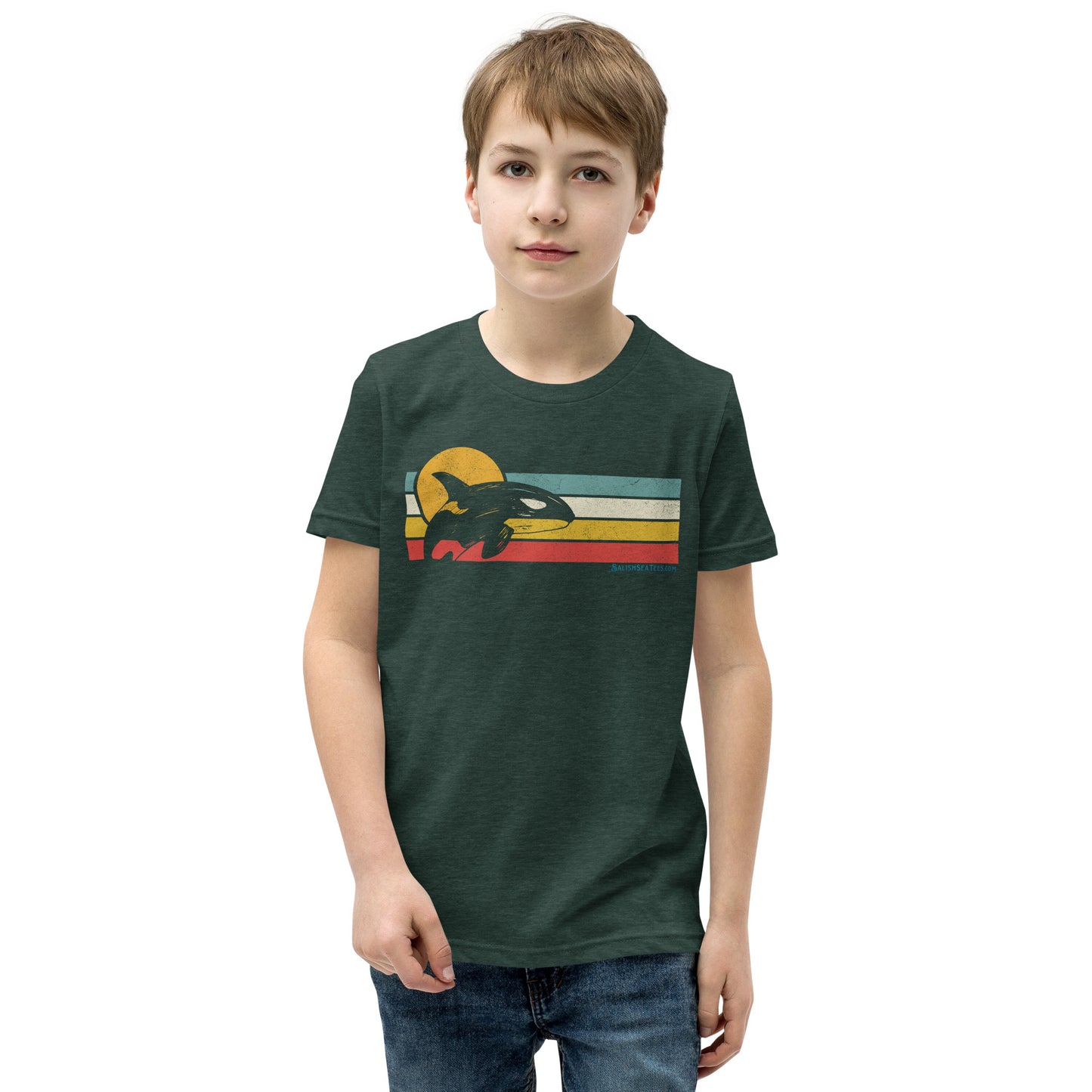Youth / Teen - "Breaching Orca" - Short Sleeve T-Shirt