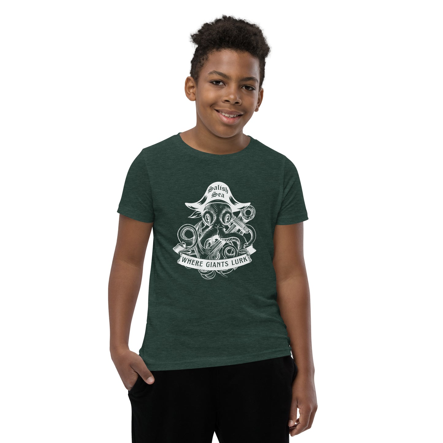 Youth / Teen - "Octo Pirate" - Short Sleeve T-Shirt
