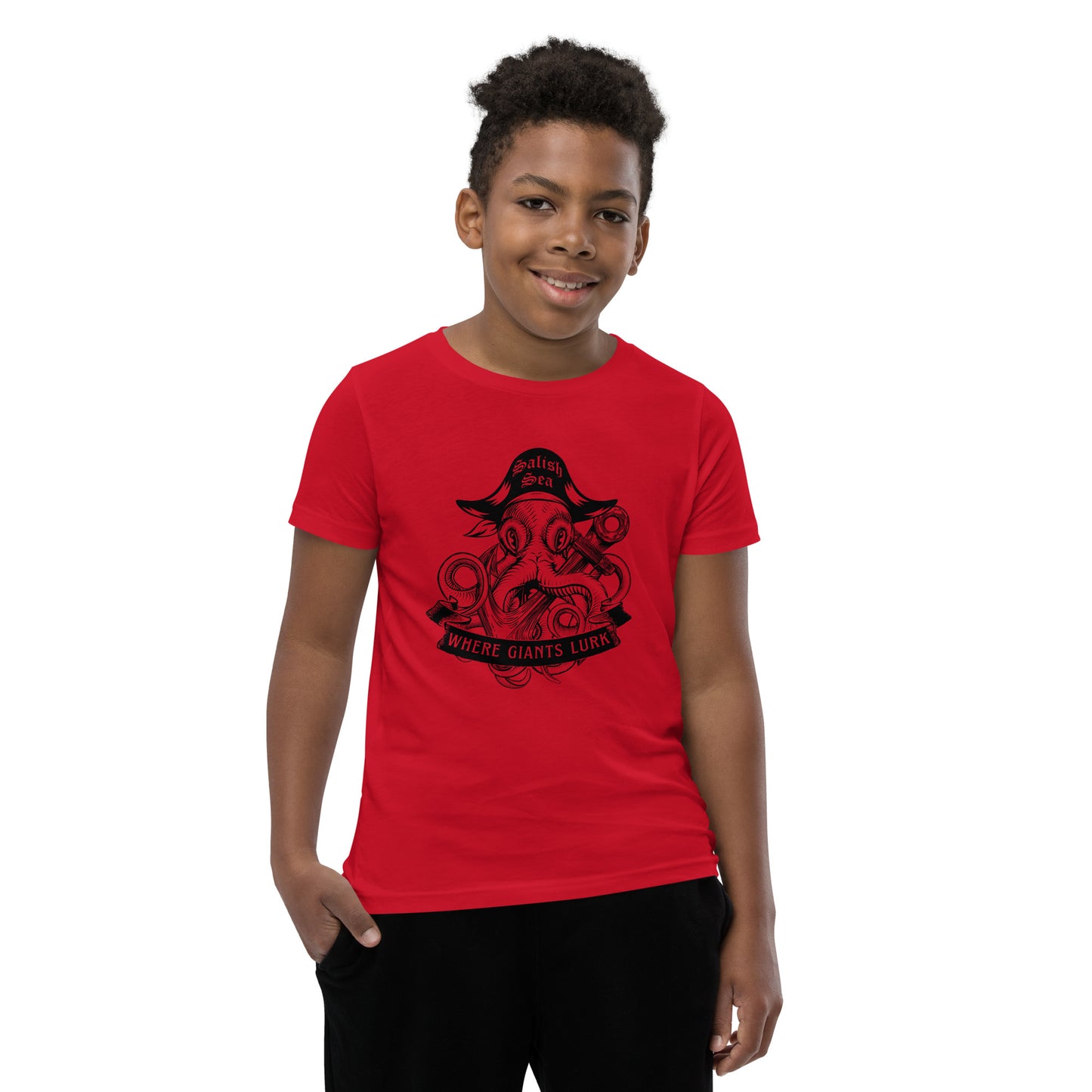 Youth / Teen - "Octo Pirate" - Short Sleeve T-Shirt