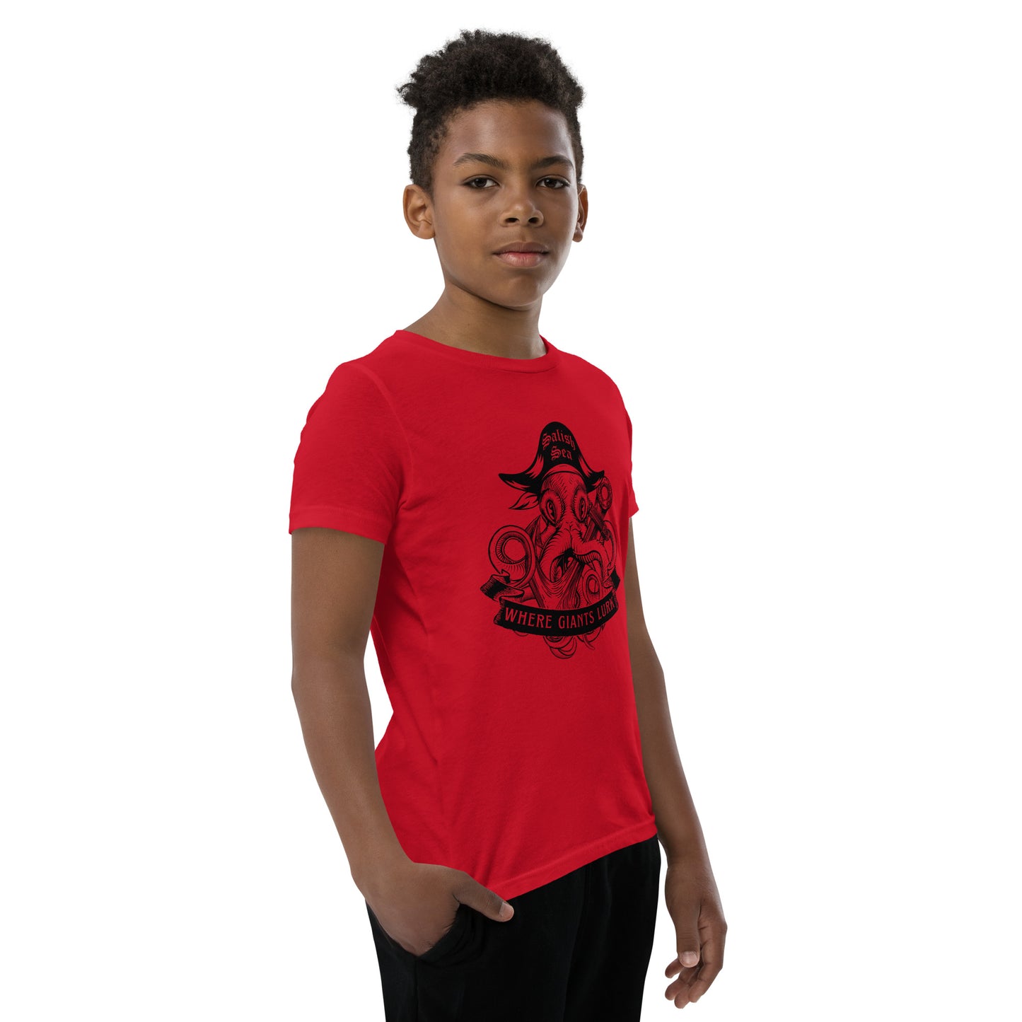 Youth / Teen - "Octo Pirate" - Short Sleeve T-Shirt