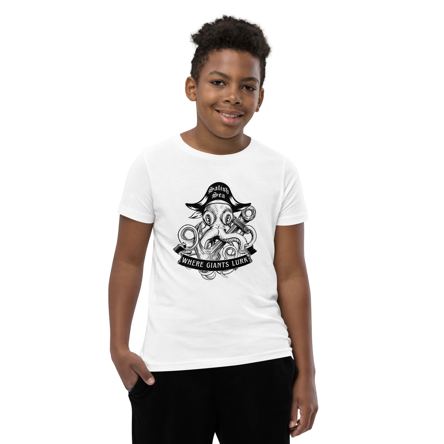 Youth / Teen - "Octo Pirate" - Short Sleeve T-Shirt