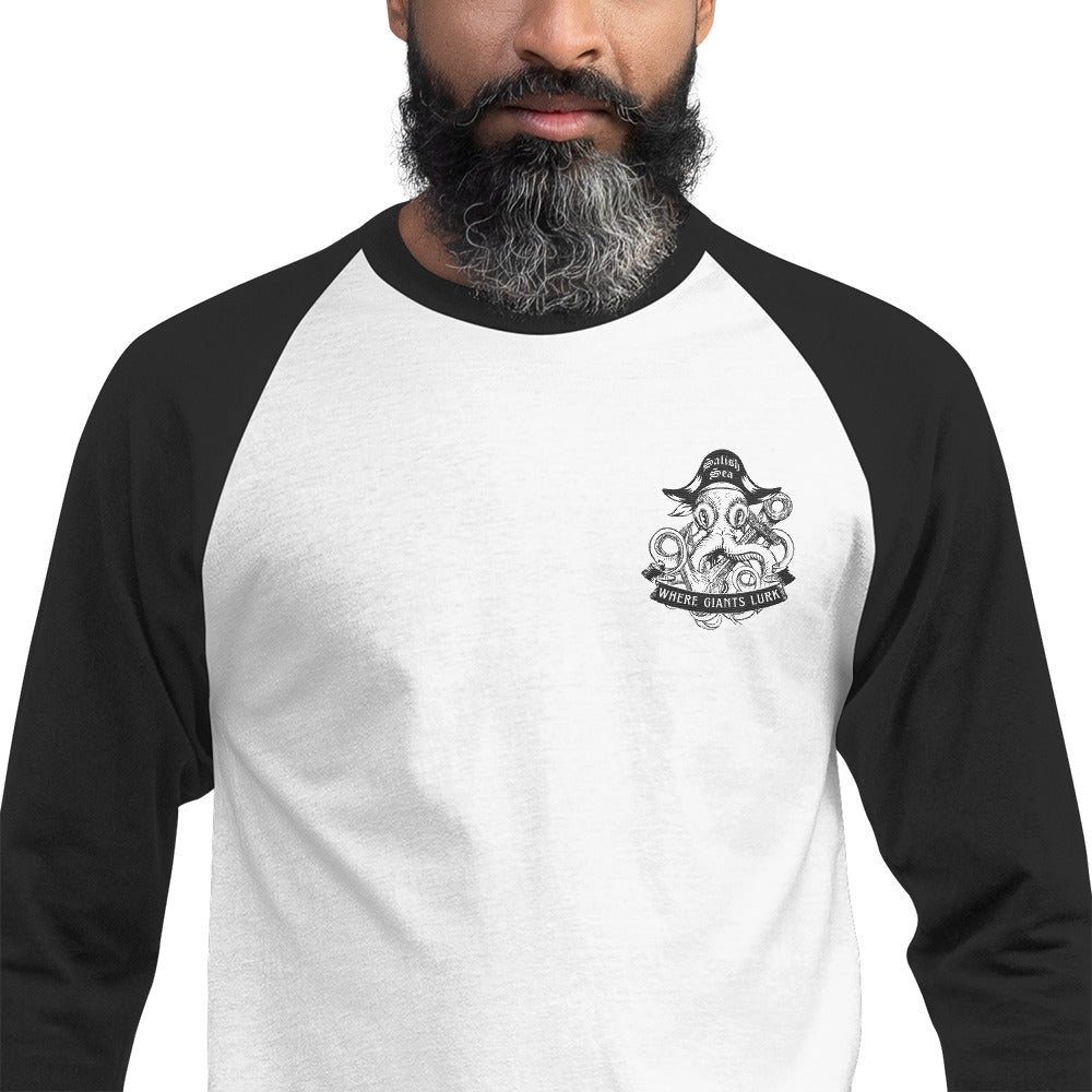 Adult - "Octo Pirate" - 3/4 sleeve raglan shirt