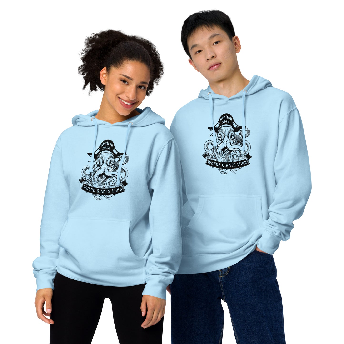 Adult - "Octo Pirate" - Unisex midweight hoodie