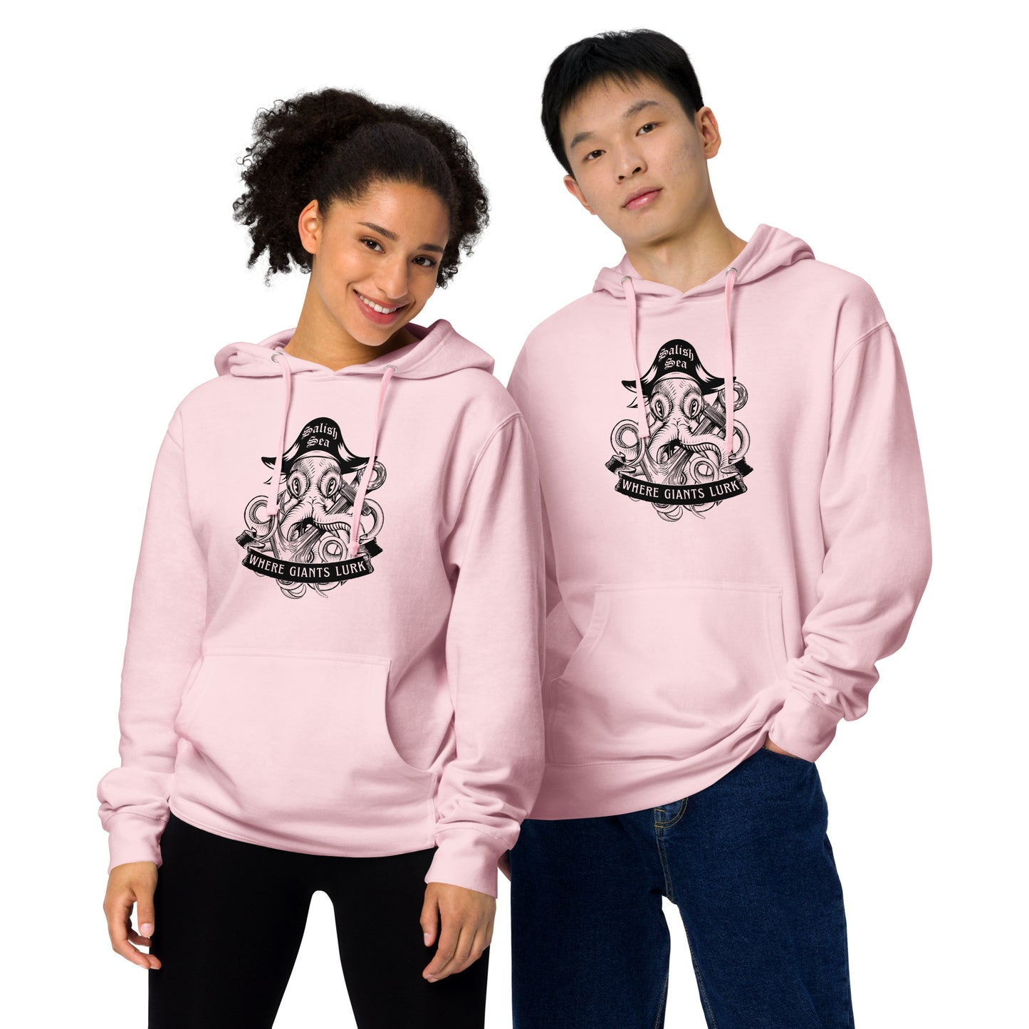 Adult - "Octo Pirate" - Unisex midweight hoodie