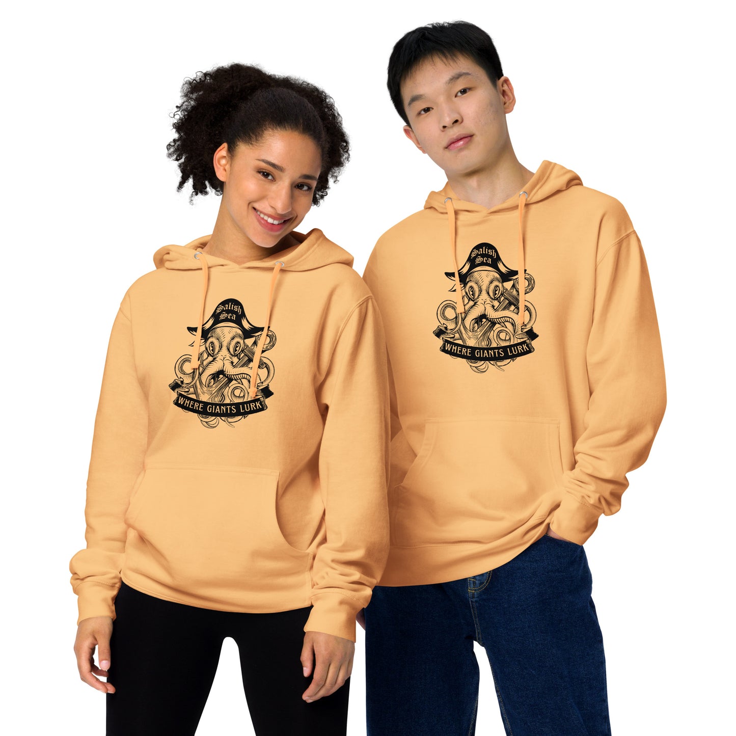 Adult - "Octo Pirate" - Unisex midweight hoodie