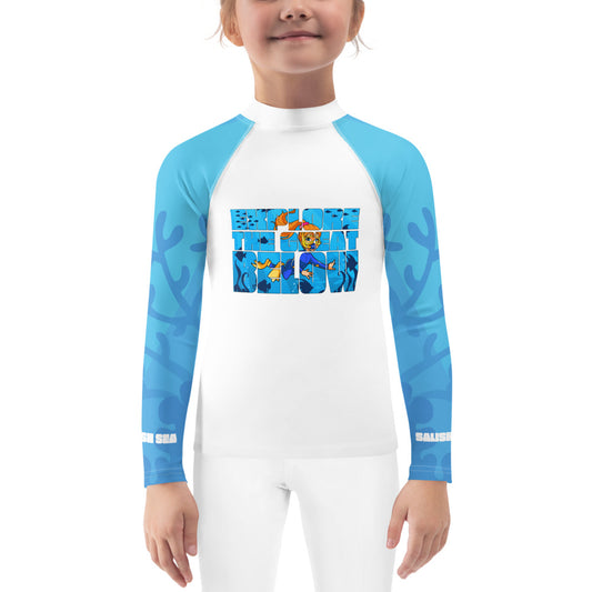 Kids - "Great Below" - Girl's Rash Guard