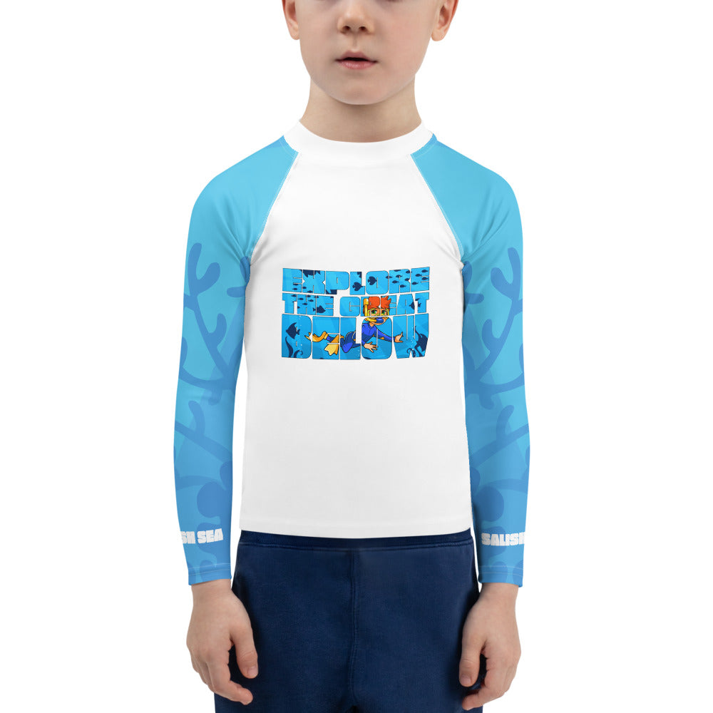 Kids - "Great Below" - Boy's Rash Guard